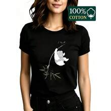 Women T-Shirts - Black - View 5