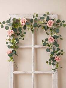 60 Heads Of Eucalyptus Rose Vine - Greyish Pink