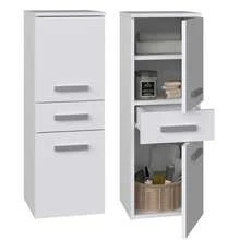 Bathroom Storage Cabinet Single Pack, Narrow Bathroom Vanity Cupboard With 2 Doors & 1 Drawer, 3 Colors Space Saving Linen Tower For Small Rental Apartment Compact Washroom - Multicolor - View 12