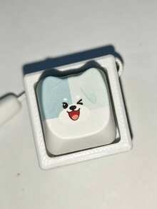 Keycaps/ Dog Keycap/Dog Shaped Top White Base/No Lighting Or Illumination Effect/Suitable For Bag, Backpack Pendant, Computer Keycap Installation - Multicolor - View 6