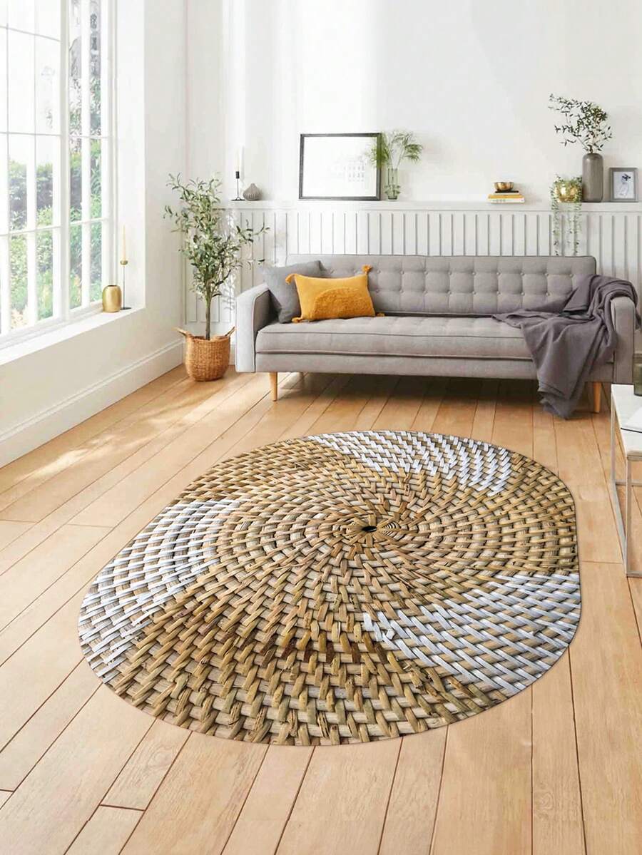 Digitally Printed Non-Slip Washable Runner And Area Rug Living Room Carpet, Modern Design | Modern, Scandinavian, Bohemian And Classic Styles | 100% Polyester - Grey - View 1