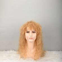 Men's Formal Long Curly Wig, Party Birthday Holiday Halloween Cosplay Wig - Multicolor - View 7