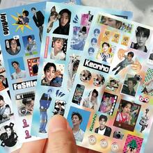8Sheets Boy Group Stickers, Idol Portrait Decals For Fans Collection & Daily DIY Decor - 8PCS - View 9