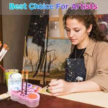 Paint Brush Cleaner Tool, Washing My Brush, Water Cycle Watercolor Brushes Rinser With Holder And Palette, Brushes Rinser Dispenser, Painting Art Supplies Stuff For Artist Beginner - 藍色 - 查看 5