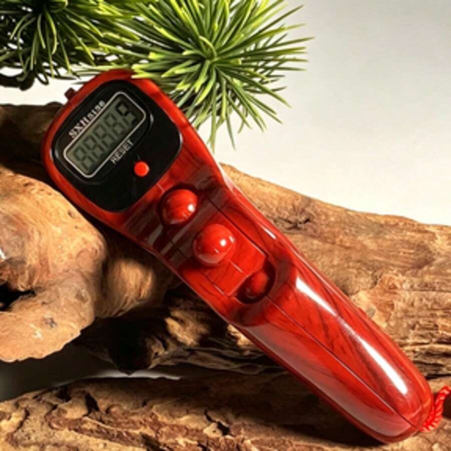 木紋3球手持電子計數器,附LCD顯示螢幕,一鍵歸零,祈禱珠計數器,齋月Tasbih誦經計數工具,齋月禮物,3球按壓精準計數,佛教誦經齋月祈禱便攜計數吊飾 - 多色 - 查看 1