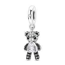 1pc Silver Plated Animal Series Forest Elephant Tiger Lion Dinosaur Zebra Sloth Rabbit Panda Pendant Beads Suitable For Bracelet Bangle Necklace Beads Suitable For DIY Jewelry Making Human And Nature Theme Beads - Silver - View 32