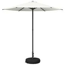 Crema Poliester Parasol de Jardin 230 x 230 cm Proteccion UV Proteccion Lluvia Manivela Jardin Terraza Balcon Patio Zona Exterior Proteccion Solar Terraza Balcon Jardin Patio Zona Exterior Proteccion UV Sombra Cortavientos Proteccion Lluvia Exterior Camping - B - Ver 2