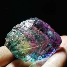 Natural Colorful Fluorite Aromatherapy Stone - Aquarium Landscape Decoration Crystal Mineral Specimen (Random One) - Multicolor - View 6