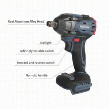 SuperPan Brushless Impact Wrench, 1/2 Inch Drive Cordless Power Tool, Bare Tool (Battery Not Included) - Blue - View 3