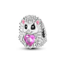 1pc Silver Plated Animal Series Forest Elephant Tiger Lion Dinosaur Zebra Sloth Rabbit Panda Pendant Beads Suitable For Bracelet Bangle Necklace Beads Suitable For DIY Jewelry Making Human And Nature Theme Beads - Silver - View 40