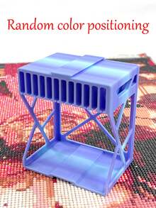 Gradient Color Interlocking Diamond Painting Drill Storage Rack, Multi-Compartment Storage Box For Diamond Painting Drill Bags And Tools - A - View 12