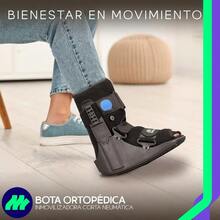 Short Boot Splint Pneumatic Ankle Immobilizer Valve - Black - View 3