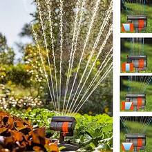 1pc Garden Sprinkler, 16 Nozzles, 180° Rotatable Adjustable Spray Head, Automatic Irrigation System, Wide Coverage, Easy Installation, No Electricity Required, Suitable For Lawn And Garden Watering - Multicolor - View 2