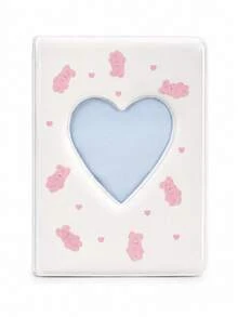 1pc Super Cute Heart-Shaped Mini Photo Album, 3-Inch 40-Page Single-Slot Storage Album, Commemorative Book, Holiday Birthday Gift - Pocket Size - View 10