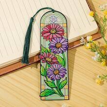Exquisitely Painted Floral Acrylic Bookmarks, Vintage Arched Window Designs Themed With Daisies, Lilies And Roses For Clipping Reading Pages, Artistic Reading Gifts Ideal For Female Book Lovers And Teachers - One Size Fits All - View 10