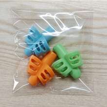 雙指矽膠筆握，書寫學習工具，筆寫矯正器，學校用品，鉛筆握手練習手寫，開學季 - 雙指握筆器 - 查看 9