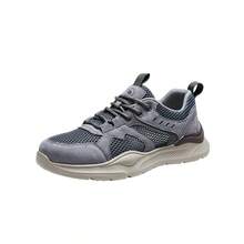 CAMEL CROWN Zapatos casuales para hombre para exterior en verano, transpirables, cómodos, ligeros, con suela gruesa, zapatos deportivos de malla. - ceniza volcánica - Ver 6