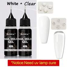 10G/3D Gel para Unhas - Gel de Modelagem de Arte de Unhas, Adequado para Design de Unhas DIY Arte de Unhas para Outono Inverno Verão Primavera, Usado para Pintura, Moldagem, Escultura e Decoração de Unhas de Halloween - Multicolorido - Visão 17