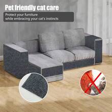 Anti Cat Scratch Mat Trimmable Self-Adhesive Carpet Mat Pad Cat Pet Scratcher Furniture Couch Corner Indoor Sofa Wall Protector - 30*30cm - View 5