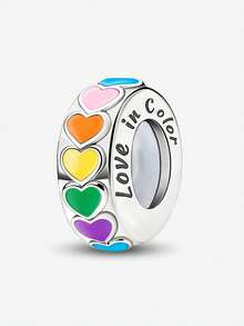 1pc Solid Color Heart-Shaped Bead, Suitable For DIY Making Bracelets, Necklaces And Bangles Jewelry, Perfect Gift For Women And Girls - Beads - View 15