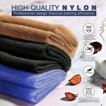 1pc African Mesh Bath Sponge, Unisex Durable Exfoliating Shower Sponge For Body Scrubbing, Makes Skin Smooth, Shower Cap, African Net Sponge, Exfoliating Glove, Bath Accessories, Back Scrubber - Multicolor - View 4
