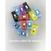 2/10/30/50PCS Sewing Clips, Colorful Clips, Potato Chip Clips, Food Bag Clips, Multi-Purpose Plastic Handmade Crochet Knitting Clothing Clips, Colorful Binding Clips (Random Color Shipment) - A - View 12