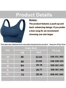 Yoga Tank Tops Breathable Sports Bra With Shockproof And Gathered Function Giving You A Beautiful Back Shape Workout Tank Gym Top - Blue - View 3
