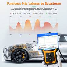 ANCEL AD410 Escáner OBD2 Automotriz, Lector de Códigos Check Engine, Borra Códigos de Error, Herramienta de Diagnóstico Multilingüe, Regalo Práctico para Conductores y Nuevo Propietario - AD410 - Ver 8
