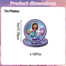 Universal Authorized 1 Set Cartoon Popular Game Pink & Purple Theme Party Disposable Tableware Set, Suitable For Birthday Celebration Packaging Box, Candy Box, Popcorn Box, Outdoor Activity Theme Party Photography Props Decoration Supplies, Tableware Set Includes Tablecloth, Banner, Backdrop, Napkins, Cute Pattern Kitchen & Restaurant Theme Party Tableware Decoration Supplies, Perfect Holiday Gift - Multicolor - View 4