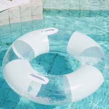 Anillo inflable de natación grueso con forma de mariposa blanca con asas, adecuado para mujeres adultas, flotador inflable para piscina, accesorio esencial de playa, anillo flotante para piscina - flotador - Ver 13