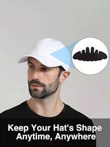 3pcs Baseball Cap Sweatband, Suitable For Sports Caps, Wide Brim Hats And Outdoor Hard Hats, Adjustable Headband, Easy To Install - Multicolor - View 3