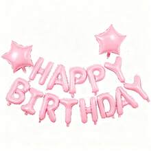 kumozawa 13/15/18 piezas Globos de Feliz Cumpleaños de 16 pulgadas en color rosa, Globos decorativos, Globos para fiestas, Globos de decoración de fondo para fiestas de cumpleaños, Globos de Feliz Cumpleaños - Rosa - Ver 13