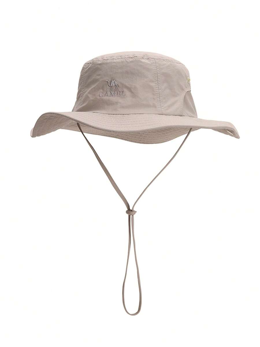 CAMEL CROWN New Summer UV Protection Bucket Hat, Unisex Sun Protection Hat, Denim Outdoor Hat, Suitable For Hiking, Unisex - Khaki - View 1