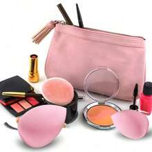 1/5/10 Multi-Function Rose Color Makeup Tools, Mixing Foundation Makeup Tools, Toner/Cream/Powder Makeup Tools, Professional Beauty Care - Humid And Dry, Corrector Tools - Multicolor - View 5