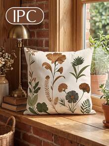 1/2件裝經典百搭花卉印花枕套 靠墊套 單面印花 透氣防起球 舒適親膚 可機洗 適用沙發與汽車枕 45*45/50*50CM 房間裝飾 沙發裝飾 全季節適用 秋季居家裝飾 - 彩色 - 查看 14