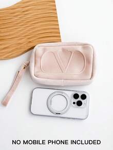 Valentino Pink Makeup Bag/Blue Pendant/Set Of Mahjong Tiles/Nude Clutch - Nude Clutch - View 7