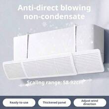 SOKANY Air Conditioner Deflector, Windproof Shield. Prevents Direct Airflow, No Drilling Required For Hanging Installation, Telescopic Wall-Mounted Design. Durable ABS Material, Sturdy And Long-Lasting, Suitable For Home, Bedroom And Office. - A - View 7