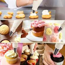 1/2/3pcs Thickened Piping Bags Cake DIY Baking Piping Tools Reusable Easter Party Wedding Gift - Apricot - View 4