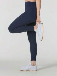 Nike Quick-Drying Comfortable Breathable High-Waisted Cropped Leggings For Women, Navy Blue - Navy Blue - View 2