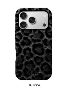 GIIPPA 1件黑色豹紋設計手機殼，適用於Phone 17 Pro Max，兼容Phone 16 Pro Max、15 Pro Max、14 Pro Max，韓系高端時尚趣味手機殼，兼容11/12/13/14/15/16 Pro Max Plus，優雅設計男女皆宜，聖誕節、情人節、復活節、婚禮季與生日送女友的完美禮物！ - 彩色 - 查看 1