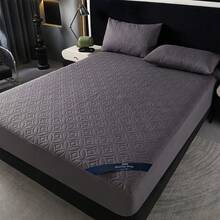 防水深口袋床單，360°全方位防水床墊保護套，12英吋深口袋，四季通用床墊套，適用所有床墊尺寸 - 深灰色 - 查看 7