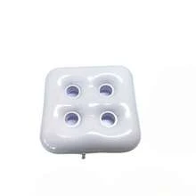 Giá đỡ ly uống nước bơm hơi, đế lót ly nổi hình vuông bơm hơi bằng PVC cho bãi biển và hồ bơi, phù hợp cho tiệc hồ bơi phong cách Hawaii, trang trí tiệc bar và đồ trang trí ngày lễ - Nhiều màu - Xem 8