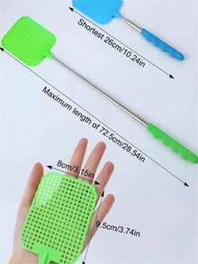 1pc Creative Retractable Plastic Fly Swatter, Household Daily Fly Repellent And Killing Tool, Essential For Summer Beach Travel - Multicolor - View 5