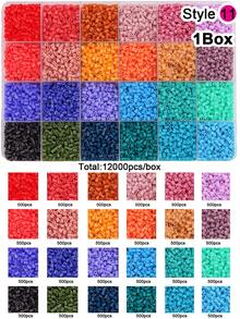 1 Box 24 Colors 2.6mm Melted Beads Set, Dot Puzzle Handmade DIY, Birthday, Graduation, Valentine's Day, Party Gift, Refill Beads Set, Multiple Colors Available - Puzzle Beads - View 21