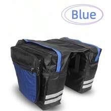 27L Large Capacity Outdoor Bicycle Rear Rack Bag, Cycling Mountain Road Bike Rear Trunk Double Pannier Bag With Reflective Trim, Adjustable Hook Bicycle Pannier Bag, Waterproof Interior Mountain Road Bike Rear Seat Tail Rack Double Pannier Bag - Multicolor - View 9