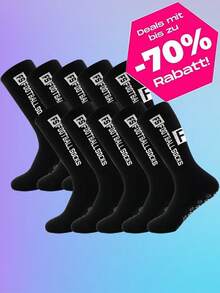 10 Pairs Men's Football Socks, Anti-Slip Grip Pads, Suitable For Football, Basketball And Other Sports, Socks With Anti-Slip Pads. - Multicolor - View 13