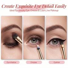 BS-MALL High Cost-Performance Rose Red Eyeshadow Brush Set 20/10pcs Makeup Brush Set Eye Detail Brushes Portable Storage Bag Travel Touch-Up Makeup Brushes Beginner Eyeshadow Brushes - Rose Red - View 7