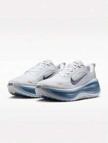 Men's NIKE VOMERO PLUS Running Shoes Low-Top HV8150-111 - Blue and White - View 3