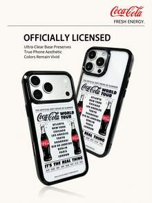 Coca-Cola Classic Phone Case, Vibrant And Passionate, Made Of Lightweight Materials With Anti Drop And Anti Slip Design, Protecting Your Phone Case In Cartoon Anime Style, Compatible With Apple 17, 17 Air,17 Pro,17 Pro Max,11,12,13,15,16 Pro,16 Pro Max,14 Plus,15 Plus,16 Plus,15 Pro,16 Pro Max,XR Waiting For The Model. Suitable For Gifting To Friends And Family - Black - View 6