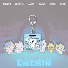Móc khóa acrylic hoạt hình ENCHIN treo túi, phụ kiện trang trí, vật phẩm merchandise người nổi tiếng - Nhiều màu - Xem 6